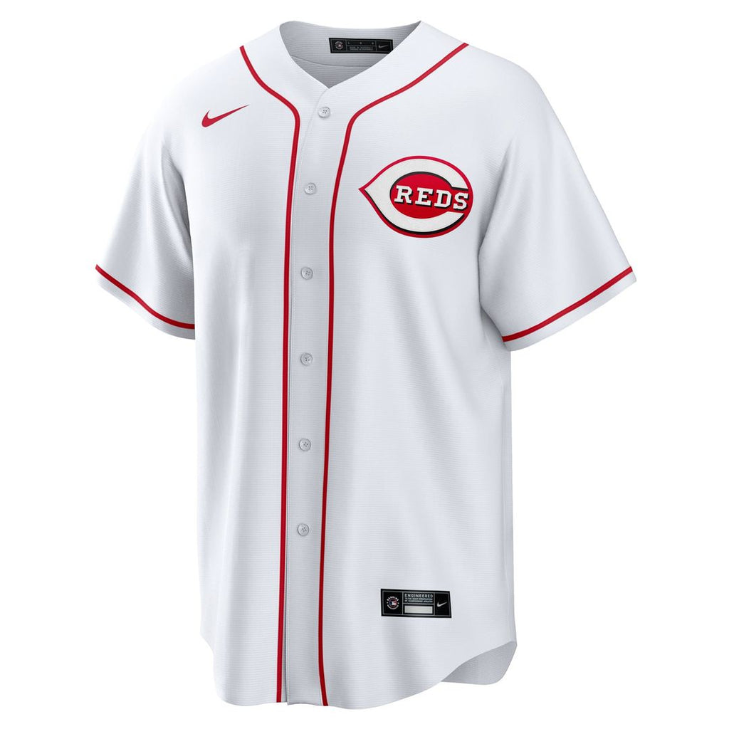 Men's Cincinnati Reds Spencer Steer White Home Replica Jersey
