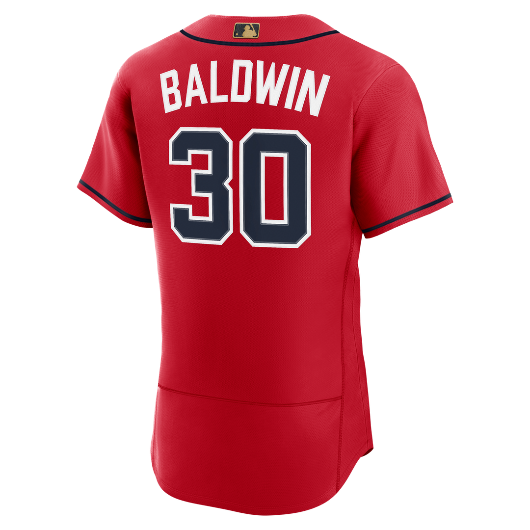 Men's Atlanta Braves Drake Baldwin White Awards Jersey