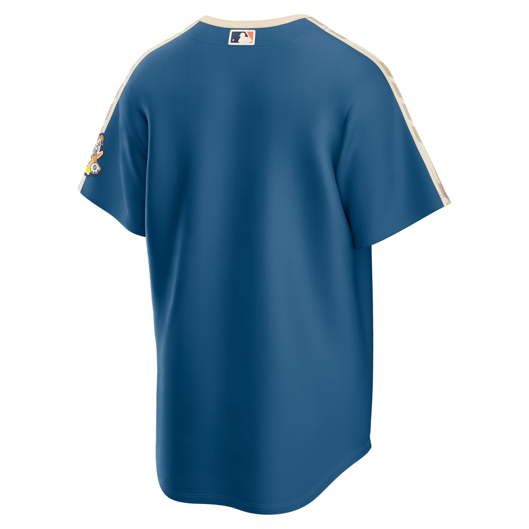Men's Milwaukee Brewers Mineral Blue 2026 City Connect Stadium Jersey