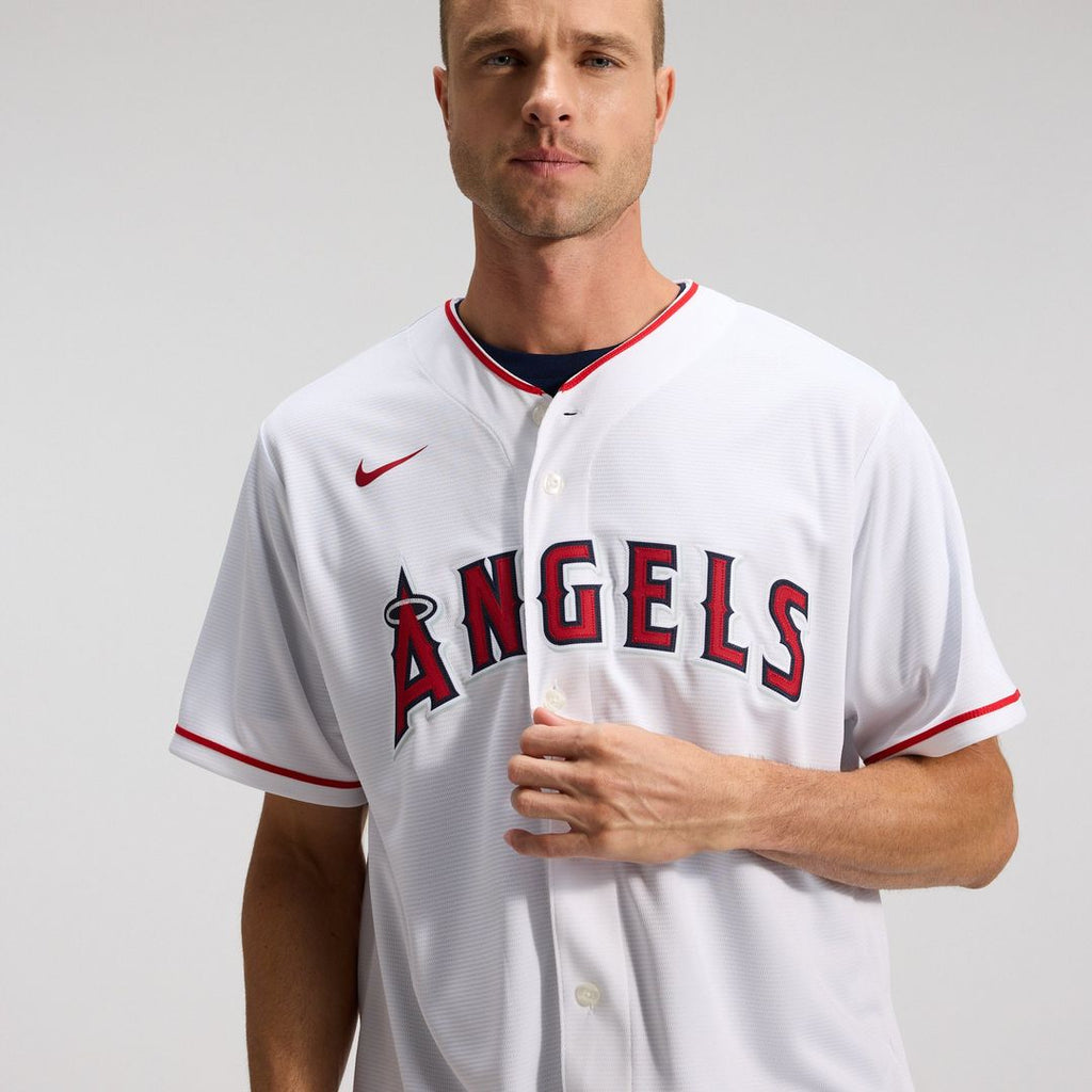 Men's Los Angeles Angels White Home Replica Team Jersey
