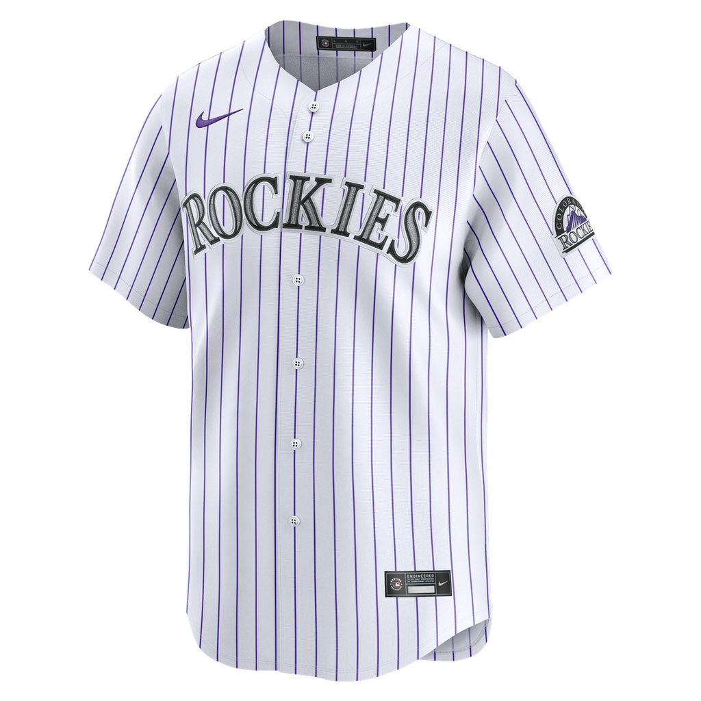 Men's Colorado Rockies White Home Jersey