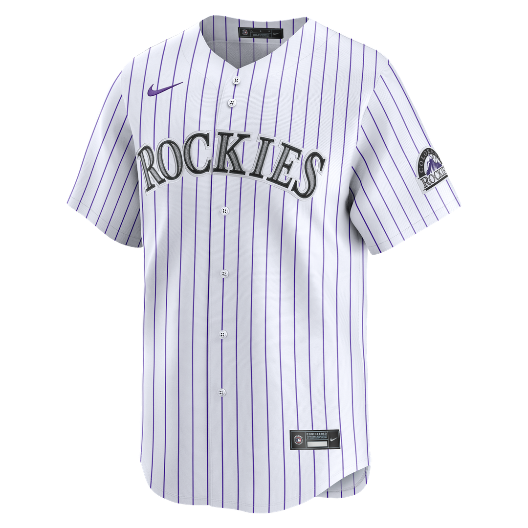 Men's Colorado Rockies White Home Jersey