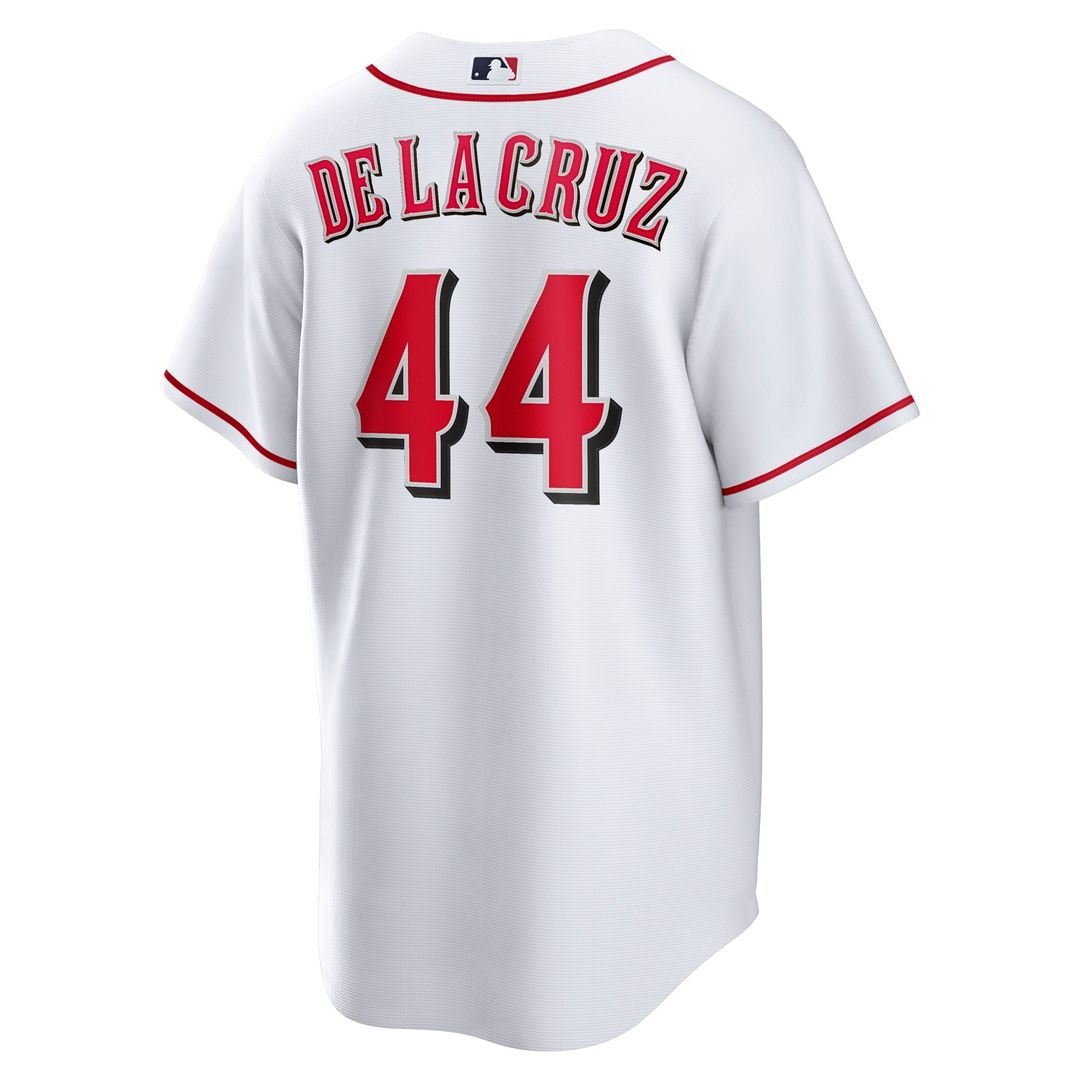 Men's Cincinnati Reds Elly De La Cruz White Home Replica Jersey