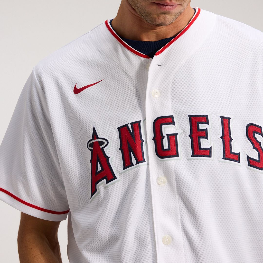Men's Los Angeles Angels White Home Replica Team Jersey