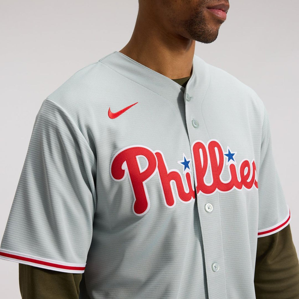 Men's Philadelphia Phillies Bryce Harper Gray Road Replica Jersey