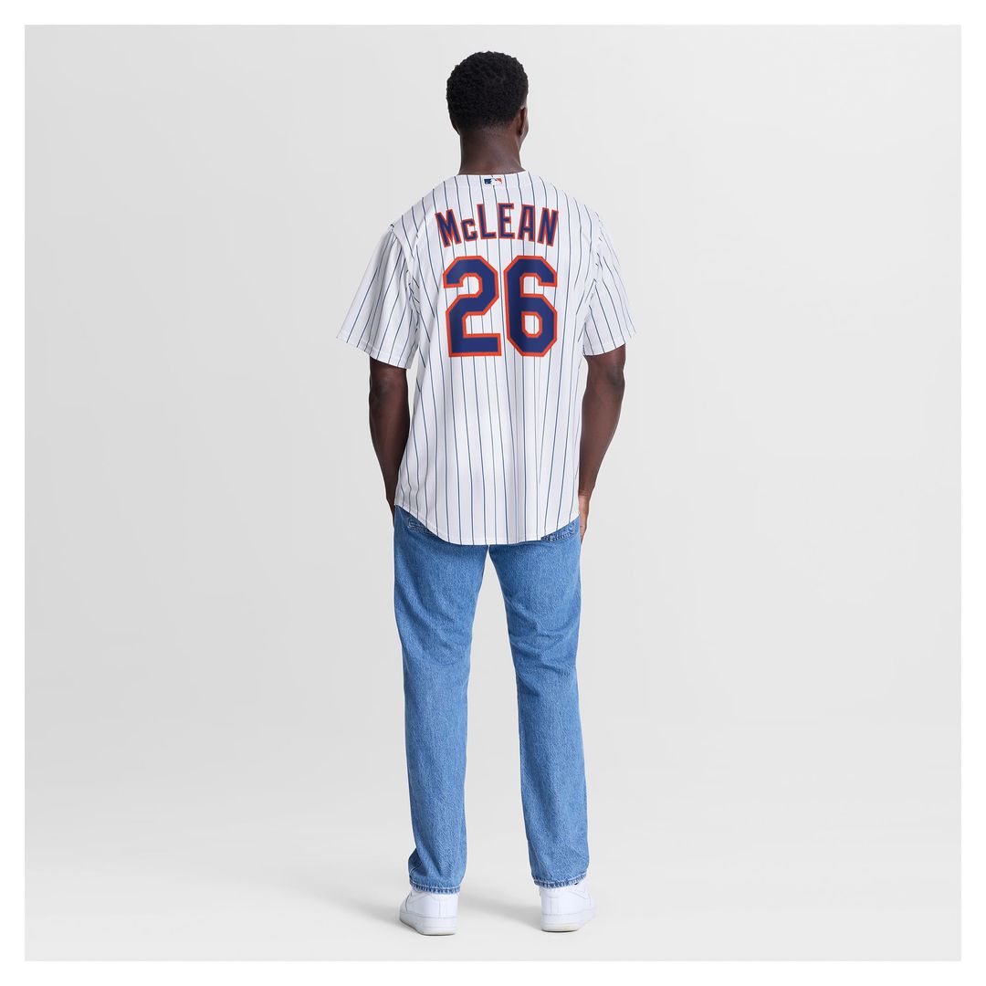 Men's New York Mets Nolan McLean White Home Replica Jersey