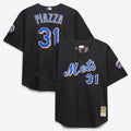 Men's New York Mets Mike Piazza Black Big & Tall Mesh Batting Practice Jersey