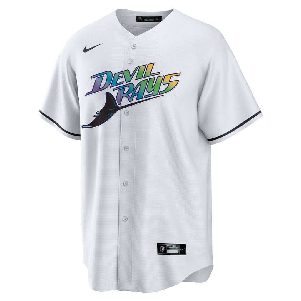 Men's Tampa Bay Rays White Home Replica Team Jersey