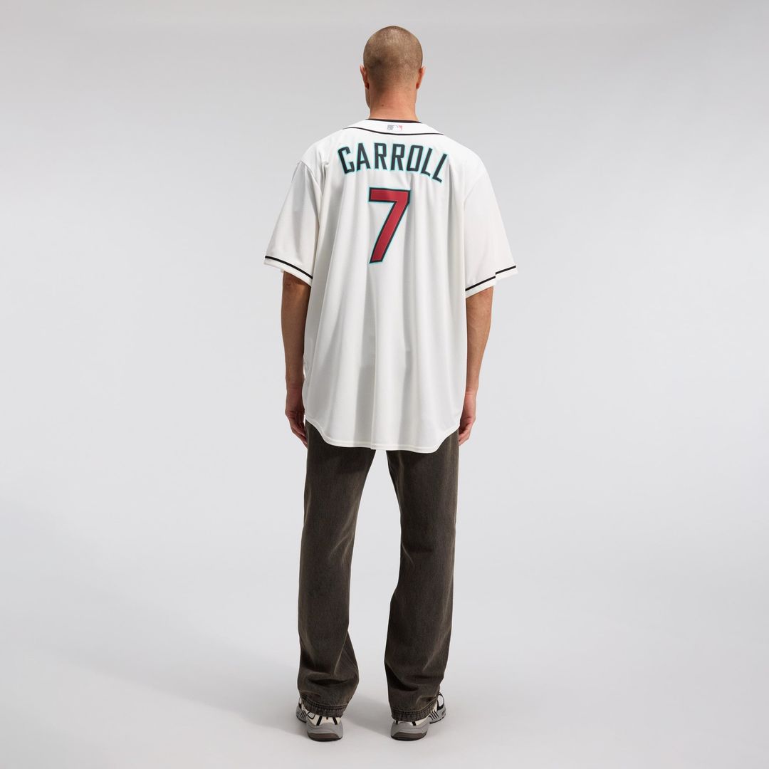 Men's Arizona Diamondbacks Corbin Carroll Cream Home Replica Jersey