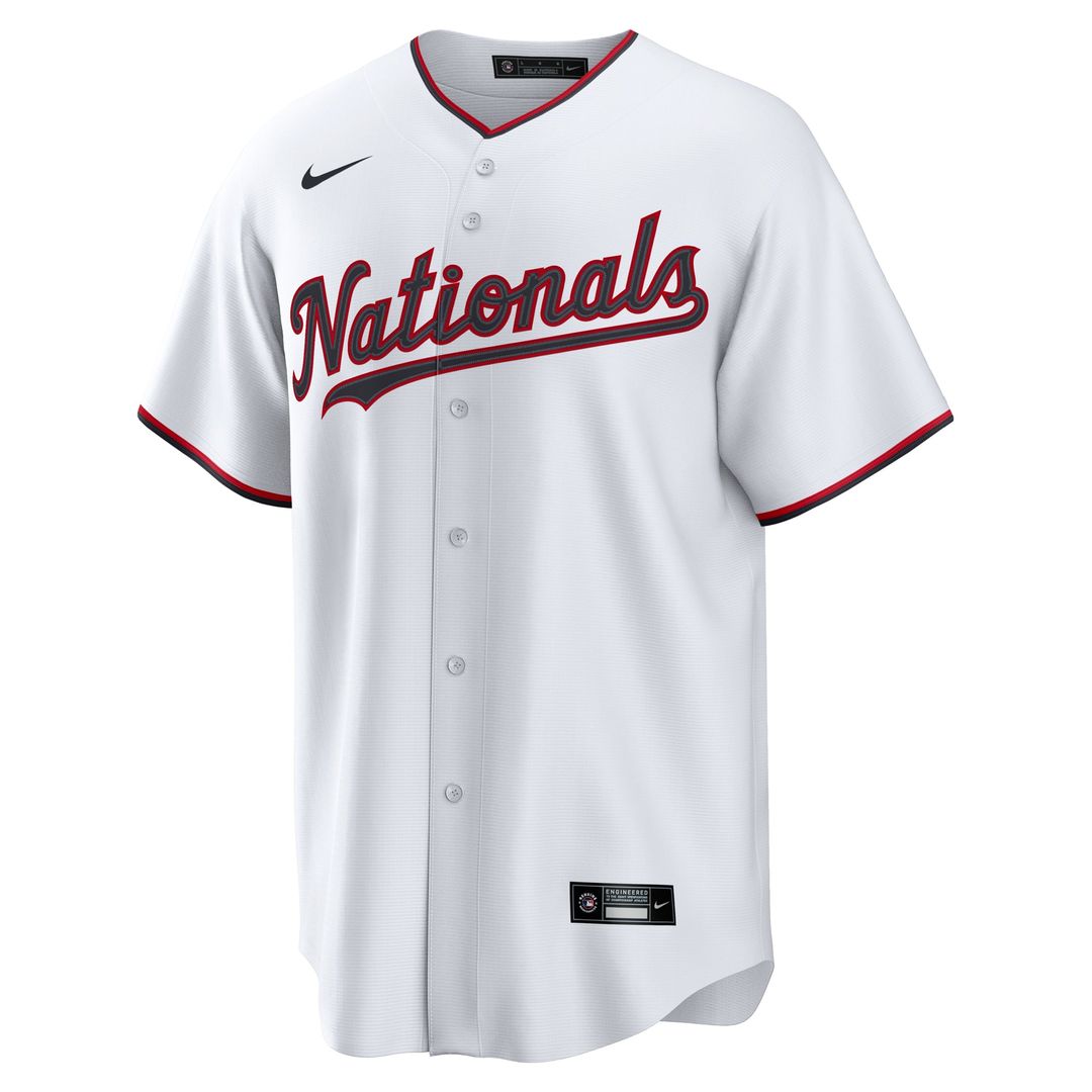 Men's Washington Nationals White Home Replica Jersey