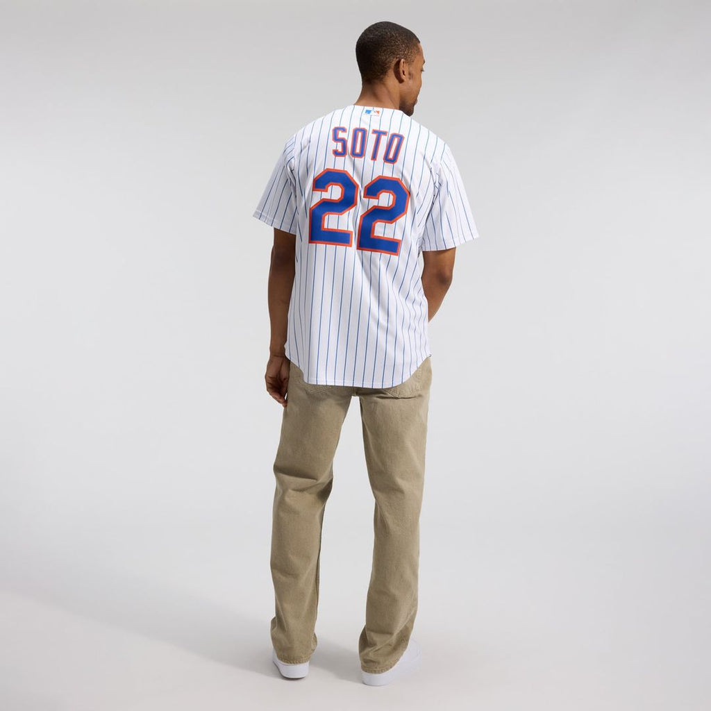 Men's New York Mets White Home Replica Player Jersey