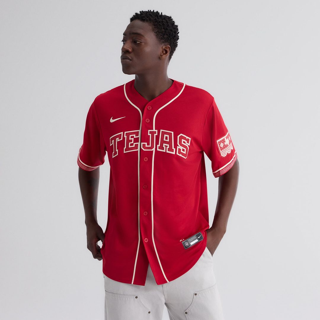 Men's Texas Rangers Red 2026 City Connect Stadium Jersey