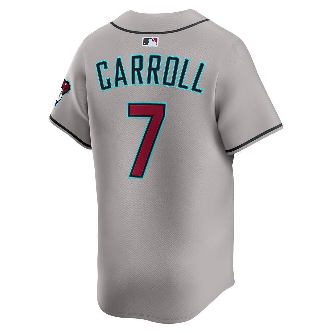 Men's Arizona Diamondbacks Corbin Carroll Gray Road Player Jersey