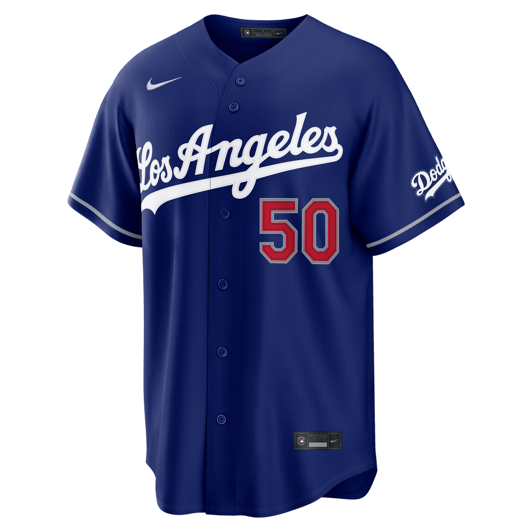 Men's Los Angeles Dodgers Mookie Betts Royal Alternate Stadium Jersey