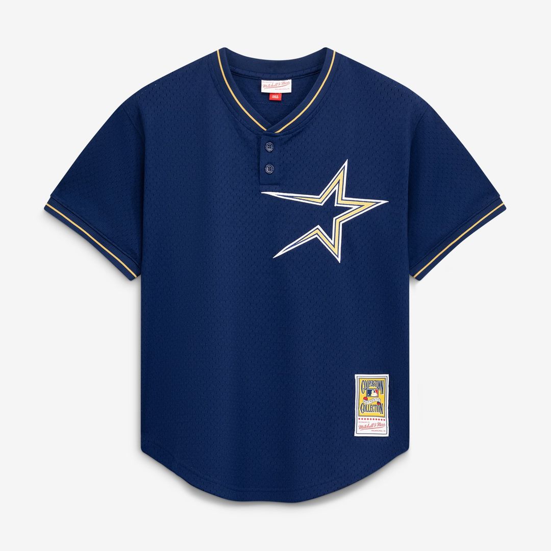 Men's Houston Astros Jeff Bagwell Navy Batting Practice Jersey
