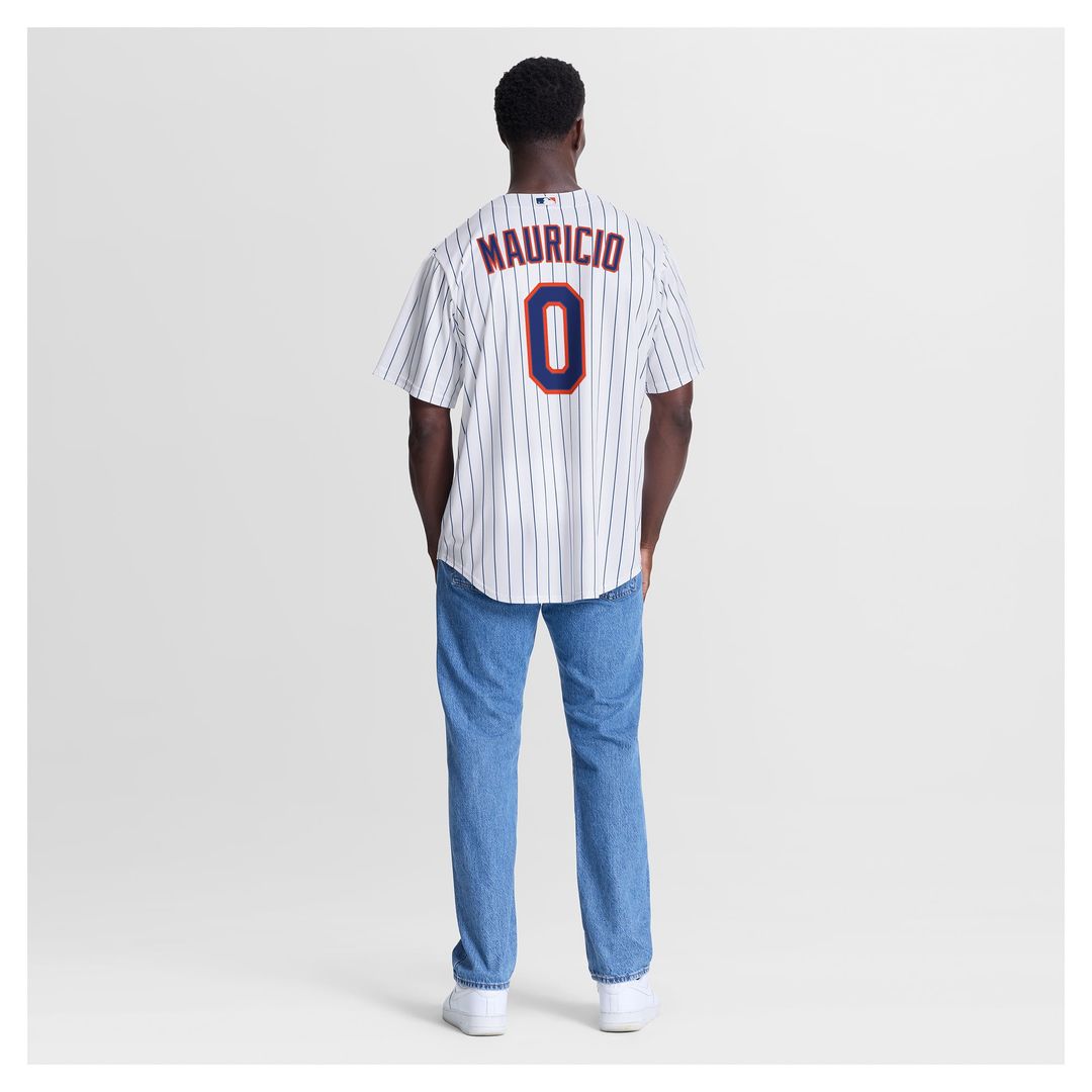 Men's New York Mets Ronny Mauricio White Home Replica Jersey