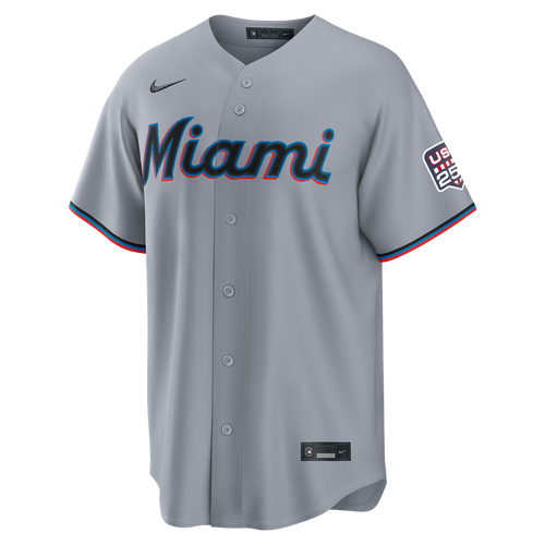 Fourth of July Men's Miami Marlins Kyle Stowers Gray USA 250 Stadium Jersey