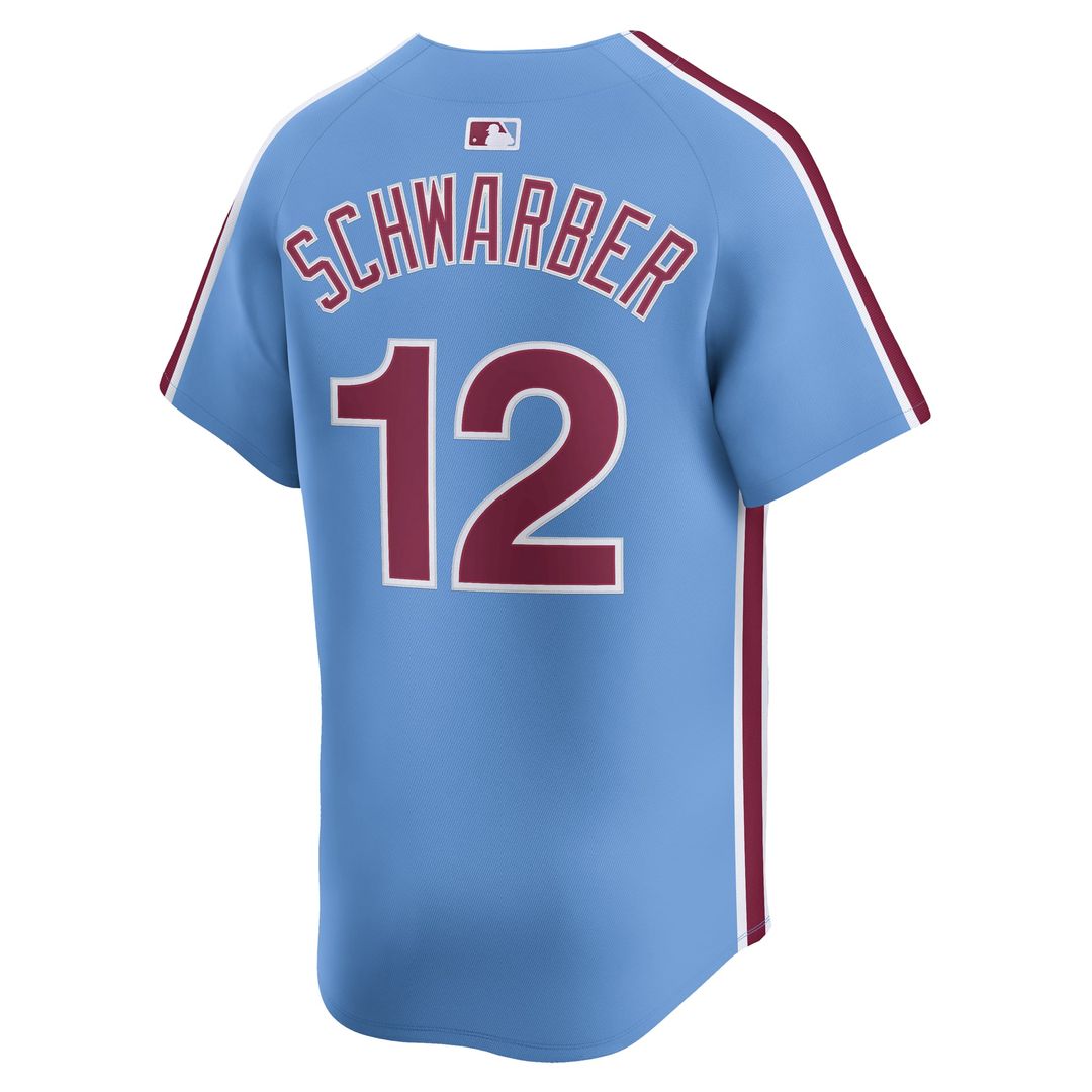 Men's Philadelphia Phillies Kyle Schwarber White Home Player Jersey