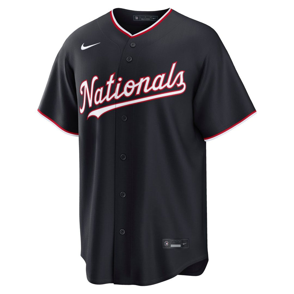 Men's Washington Nationals James Wood Gray Road Replica Jersey