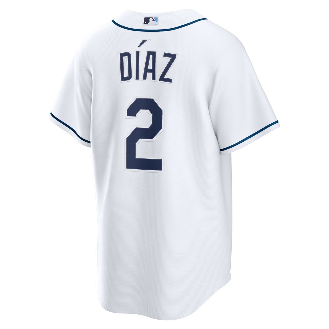 Men's Tampa Bay Rays Yandy Díaz White Home Replica Jersey