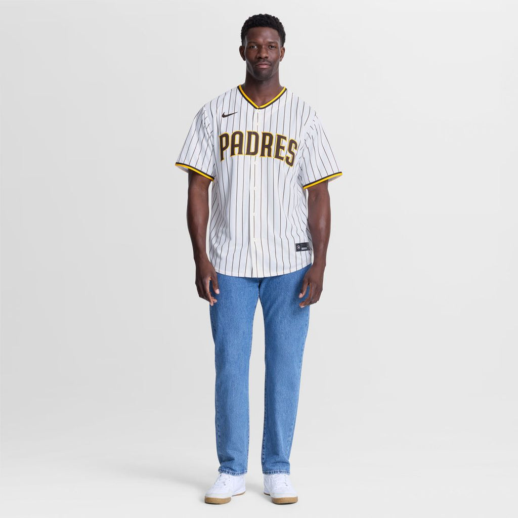 Men's San Diego Padres Jackson Merrill White Home Replica Player Jersey