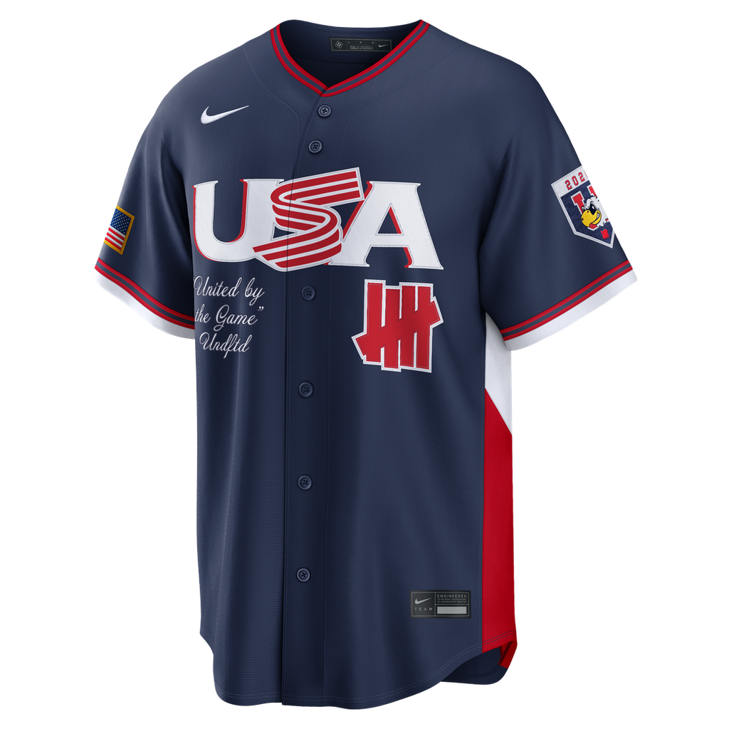 Men's USA Baseball x Undefeated Navy 2026 World Baseball Classic Stadium Jersey