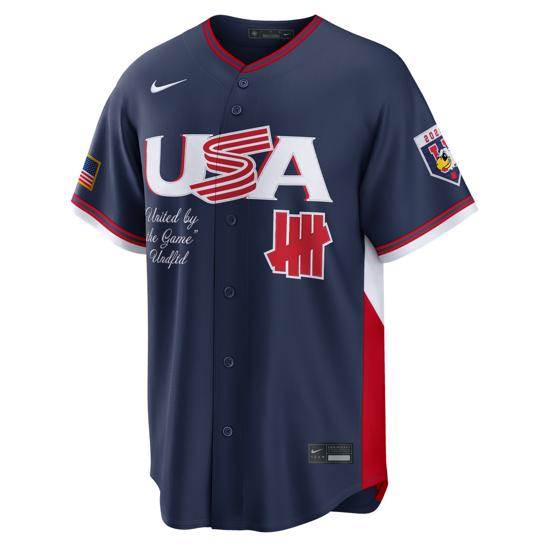 Men's USA Baseball x Undefeated Navy 2026 World Baseball Classic Stadium Jersey