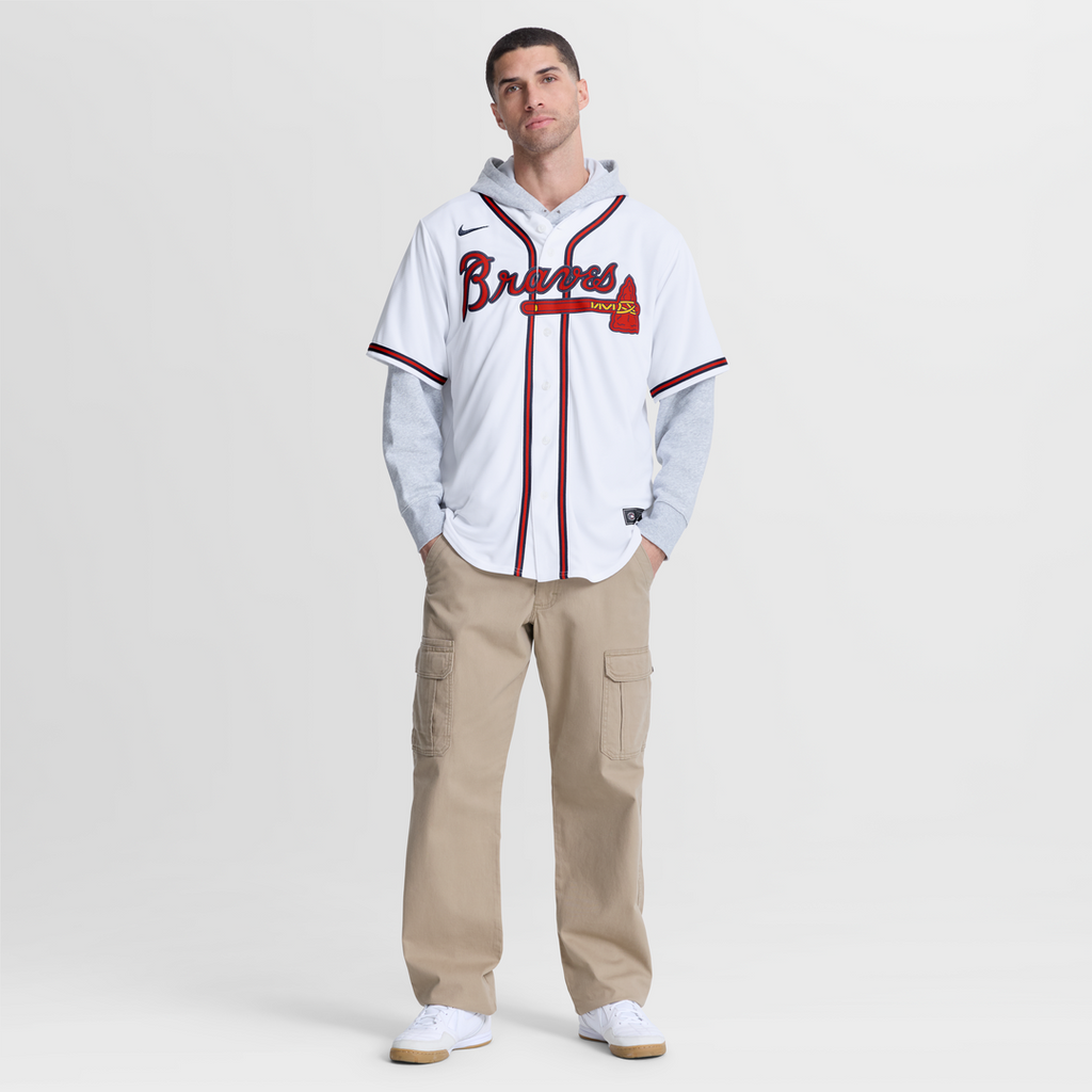 Men's Atlanta Braves Austin Riley Navy Alternate Replica Jersey