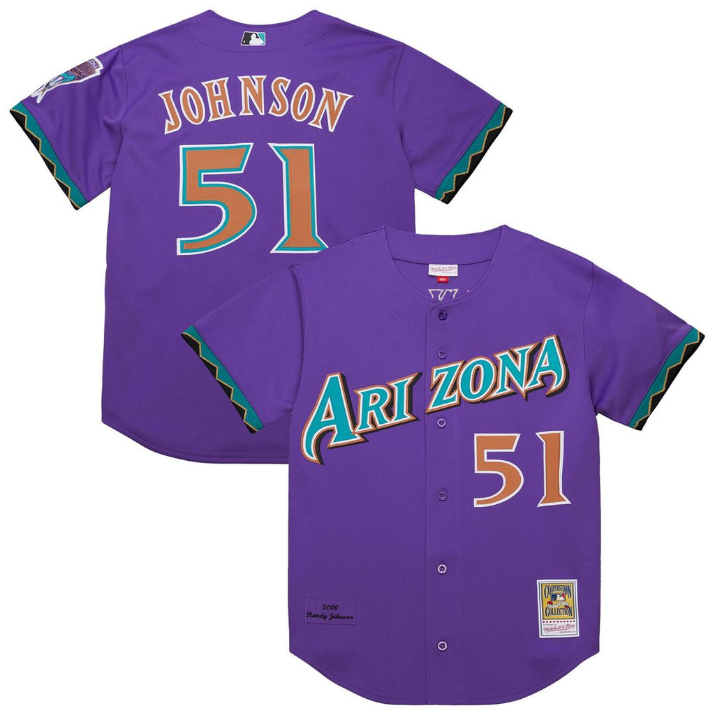 Men's Arizona Diamondbacks Randy Johnson Black 2001 Jersey