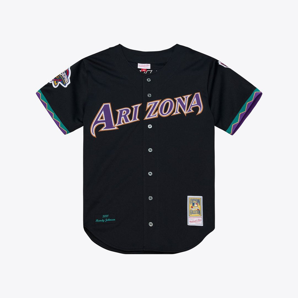 Men's Arizona Diamondbacks Randy Johnson Black 2001 Jersey