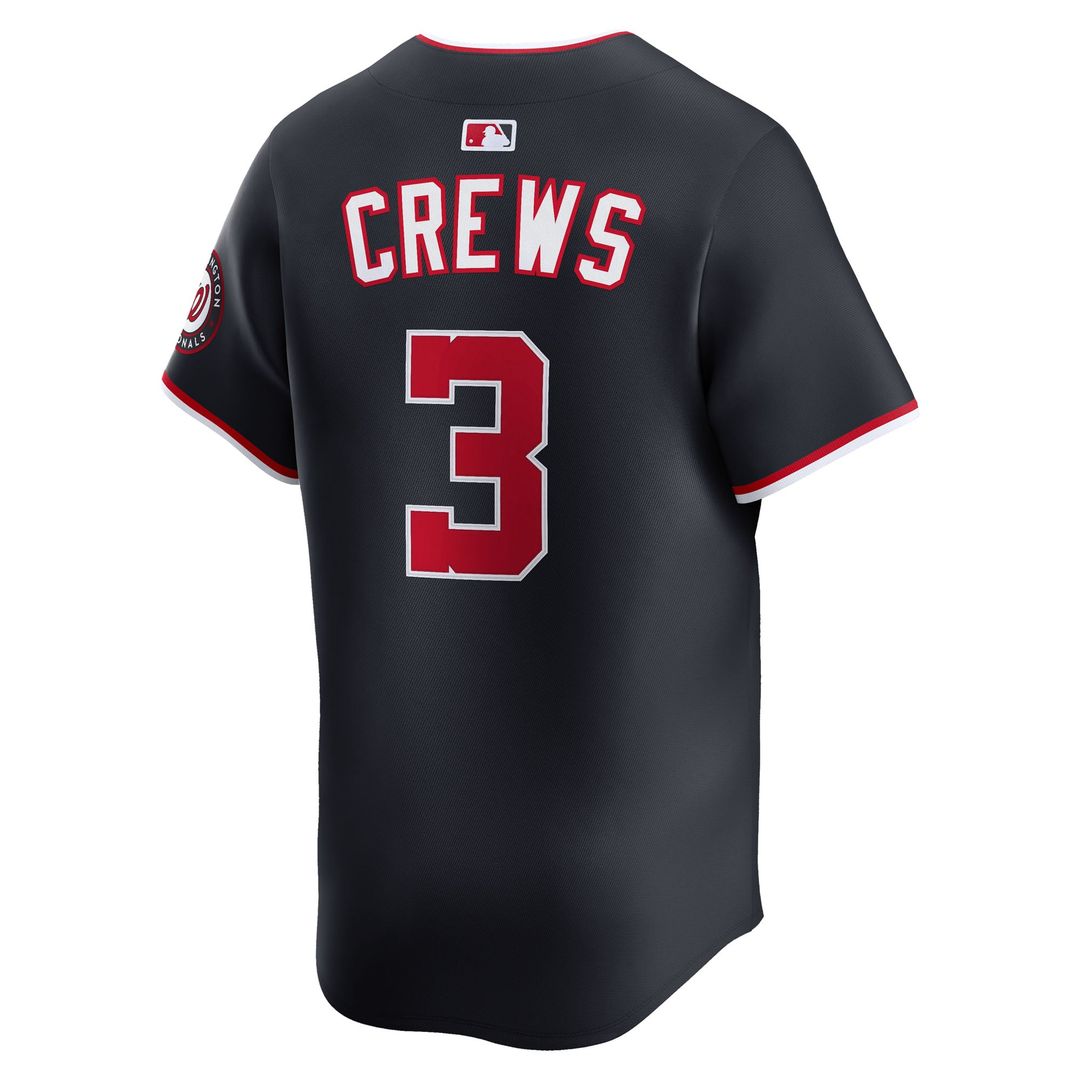Men's Washington Nationals Dylan Crews Navy Alternate Jersey