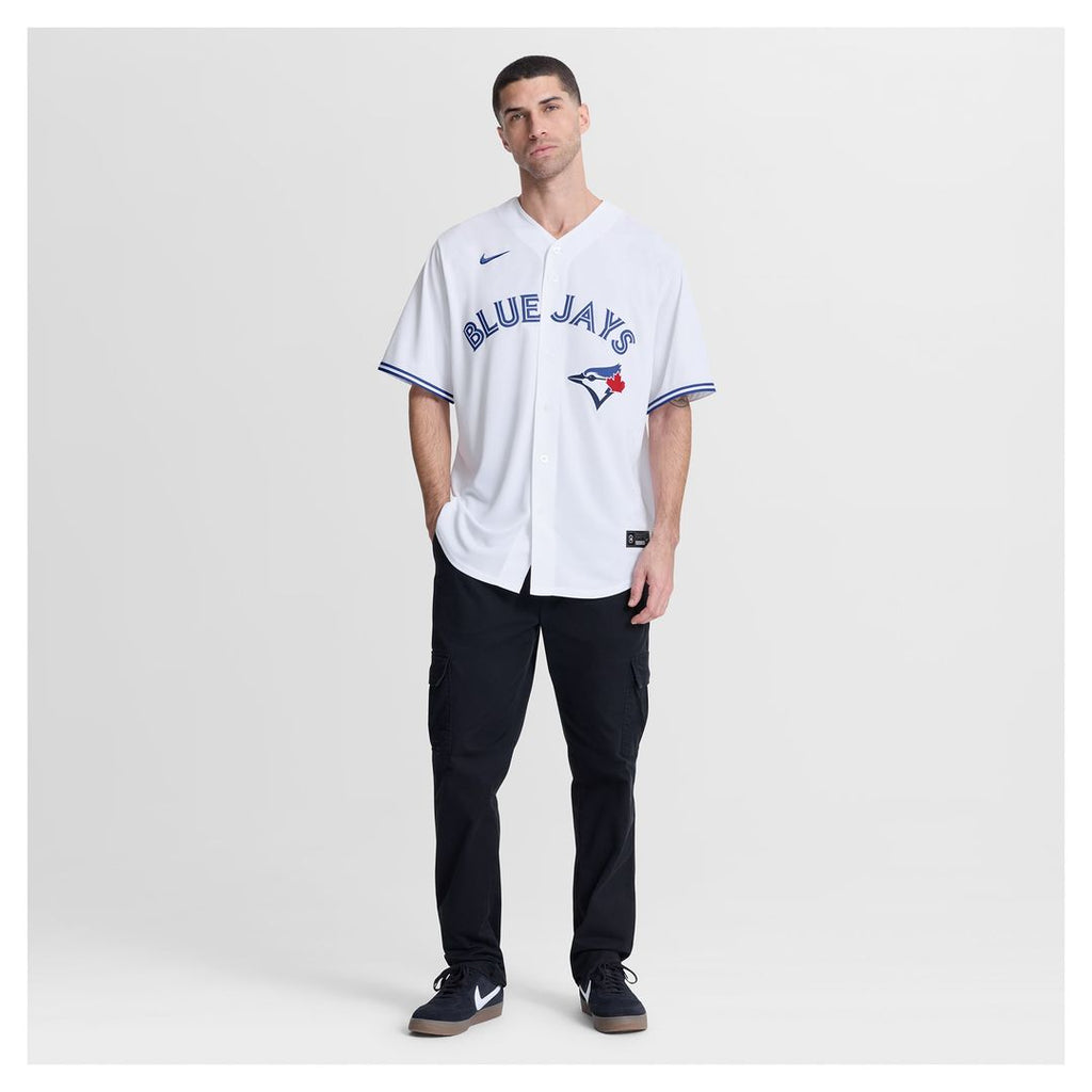 Men's Toronto Blue Jays Nathan Lukes White Home Replica Jersey