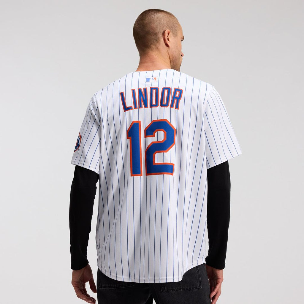 Men's New York Mets Francisco Lindor Gray Road Player Jersey