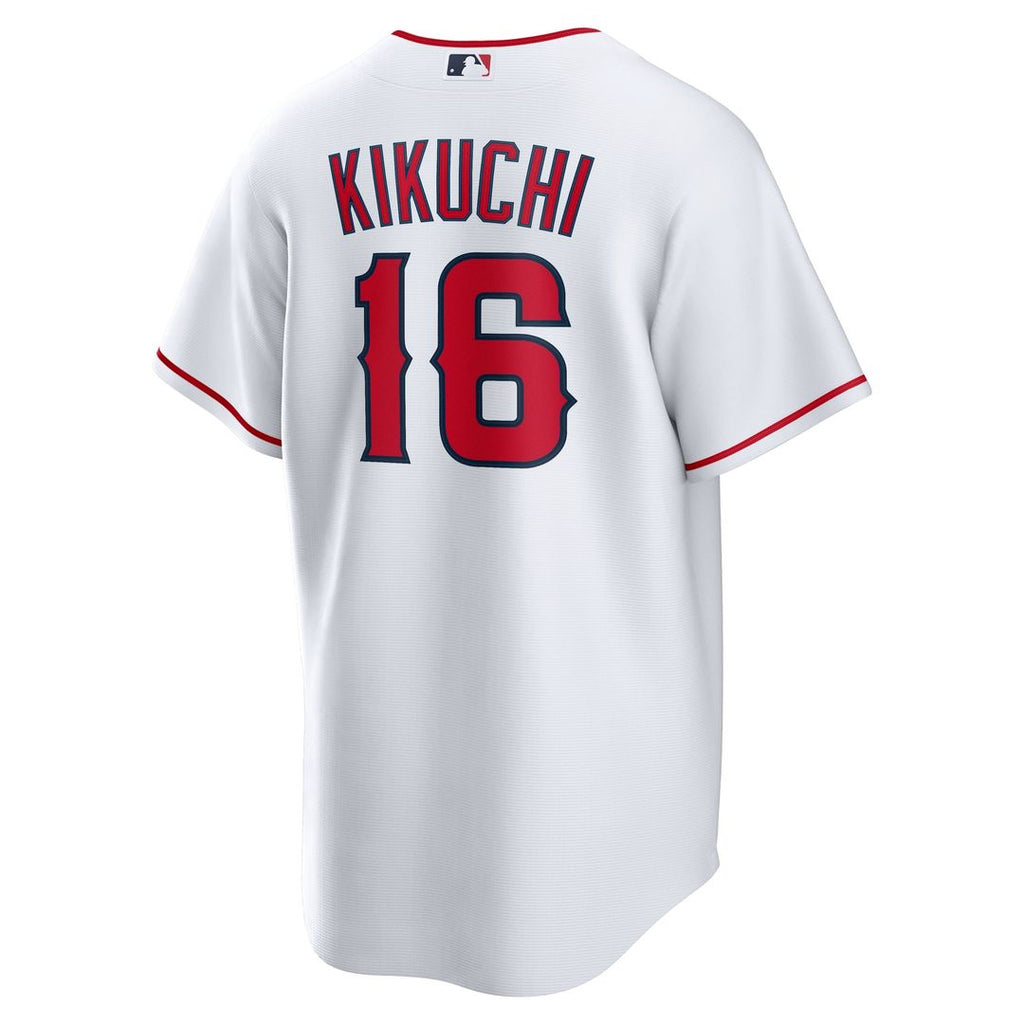 Men's Los Angeles Angels Yusei Kikuchi White Home Replica Jersey