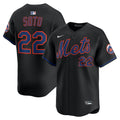 Men's New York Mets Juan Soto Black Alternate Player Jersey