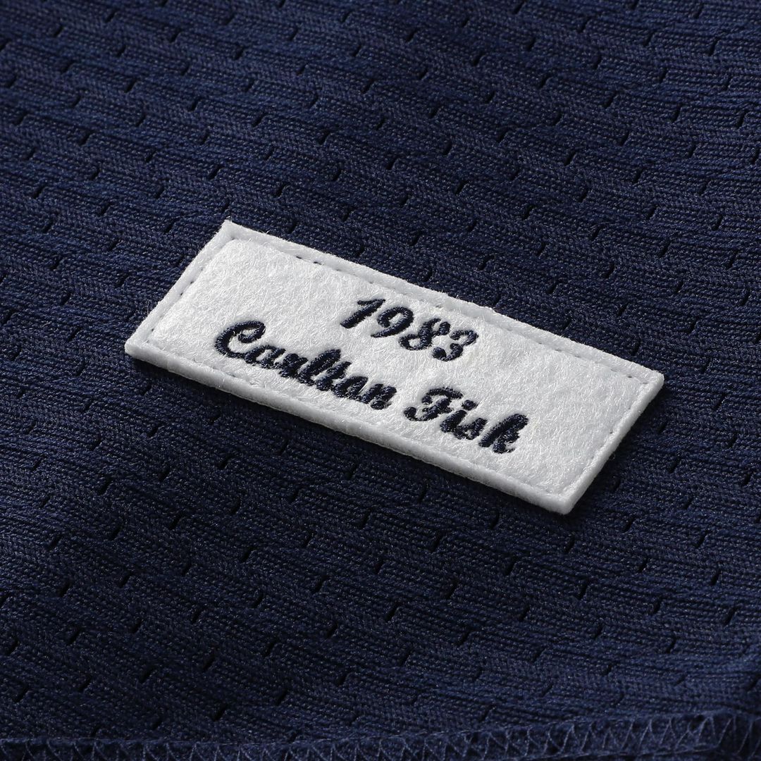 Men's Chicago White Sox Carlton Fisk Navy Batting Practice Jersey