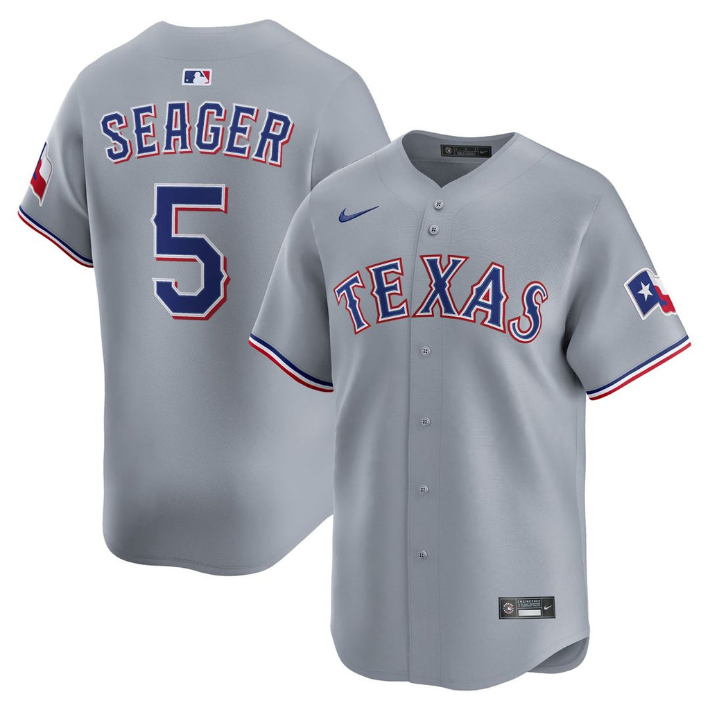 Men's Texas Rangers Corey Seager Gray Road Jersey