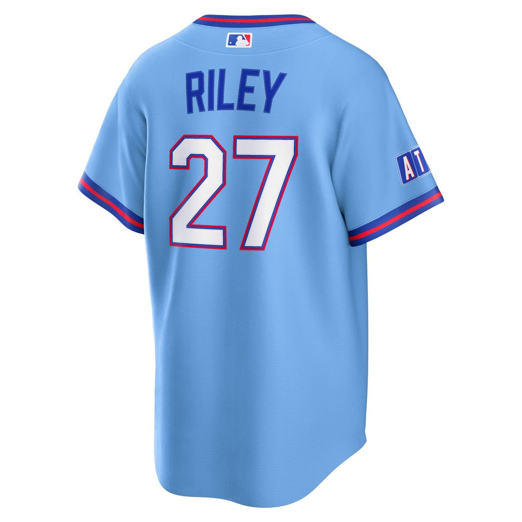 Men's Atlanta Braves Austin Riley Powder Blue 2026 City Connect Stadium Jersey