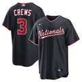 Men's Washington Nationals Dylan Crews Navy Alternate Replica Jersey