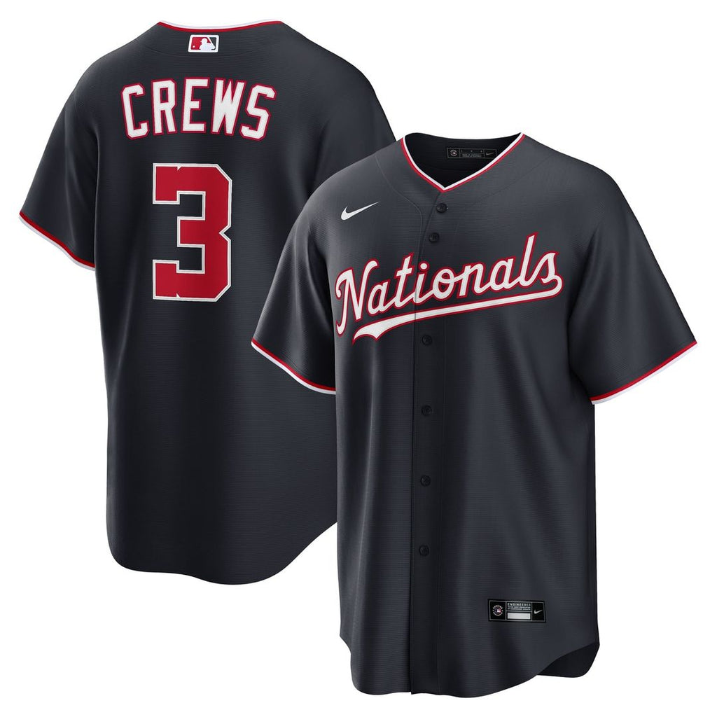 Men's Washington Nationals Dylan Crews White Home Replica Jersey
