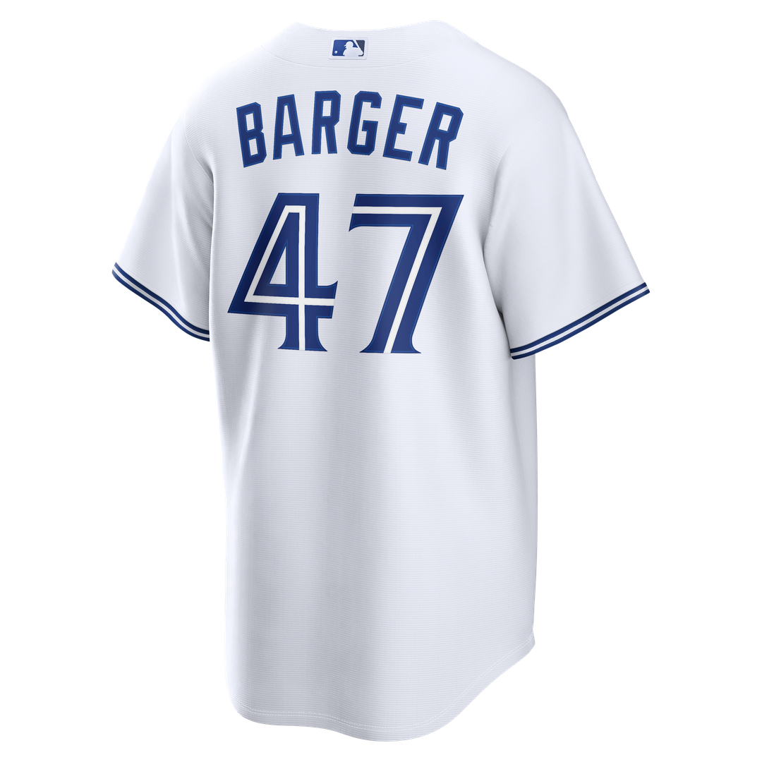 Men's Toronto Blue Jays Addison Barger White Home Replica Jersey