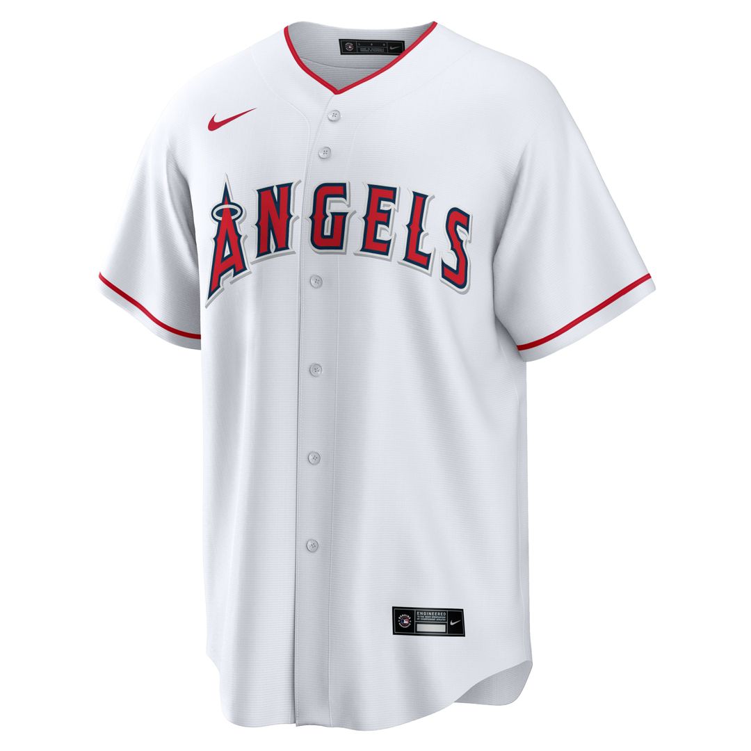 Men's Los Angeles Angels Vladimir Guerrero White Home Retired Player Replica Jersey