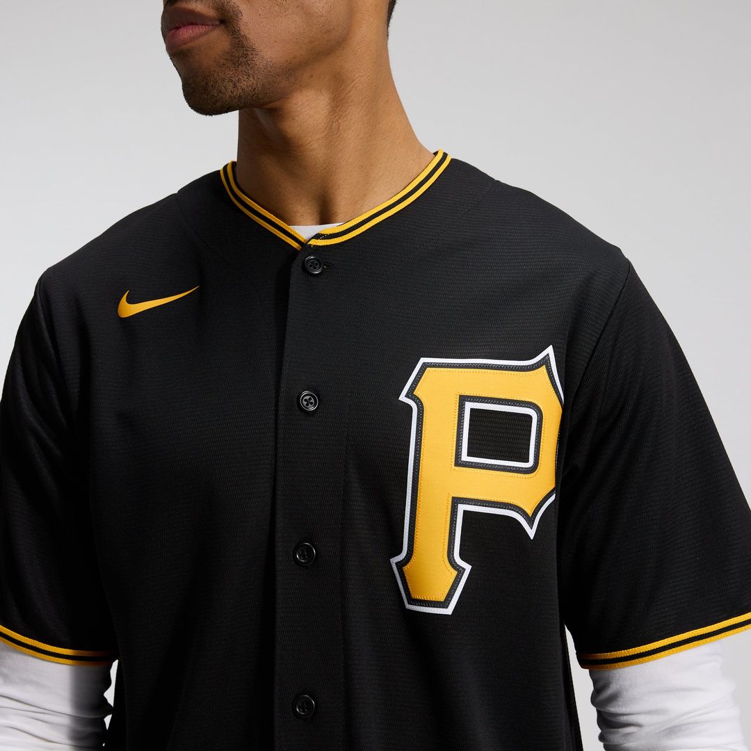 Men's Pittsburgh Pirates Black Alternate Replica Team Jersey