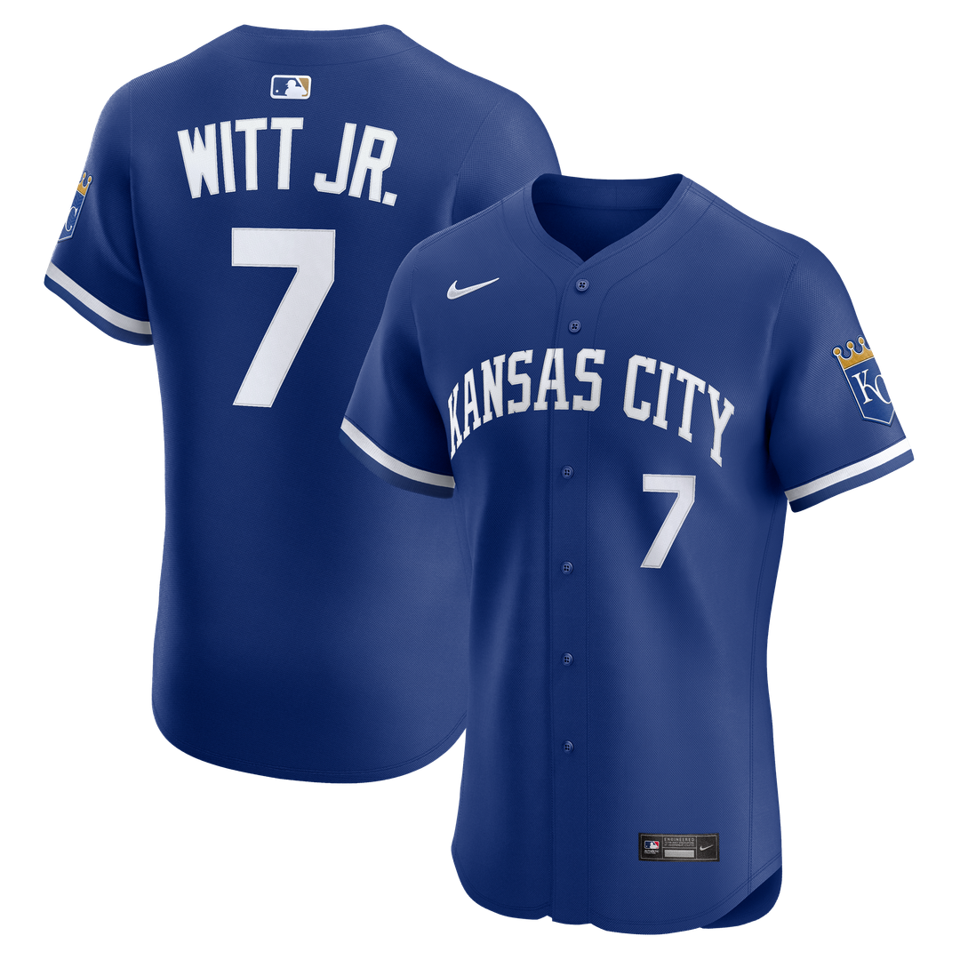 Men's Kansas City Royals Bobby Witt Jr. Royal Alternate 2 Elite Player Jersey