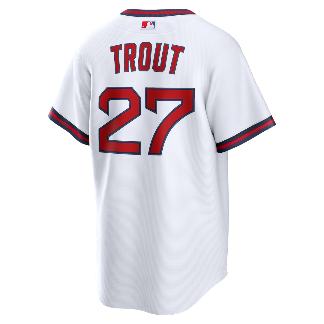 Men's Los Angeles Angels Mike Trout Gray Road Replica Jersey