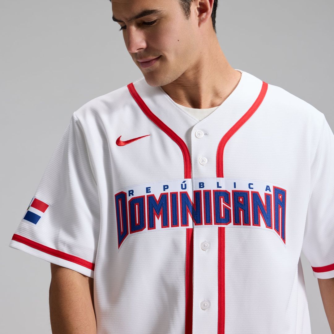 Men's Dominican Republic Baseball White 2026 World Baseball Classic Home Stadium Jersey