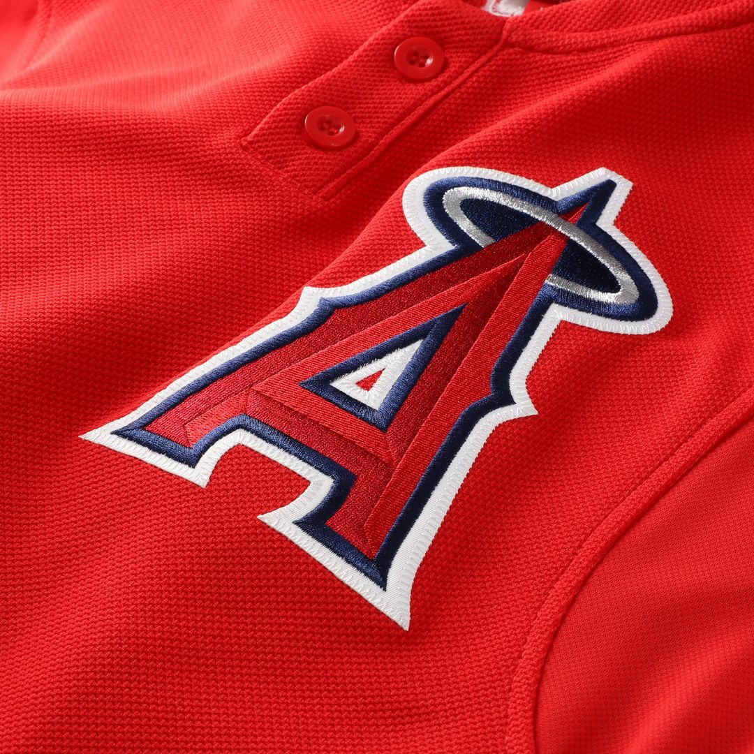 Men's California Angels Vladimir Guerrero Red Batting Practice Jersey