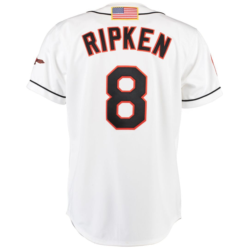 Men's Baltimore Orioles Cal Ripken White Home Jersey