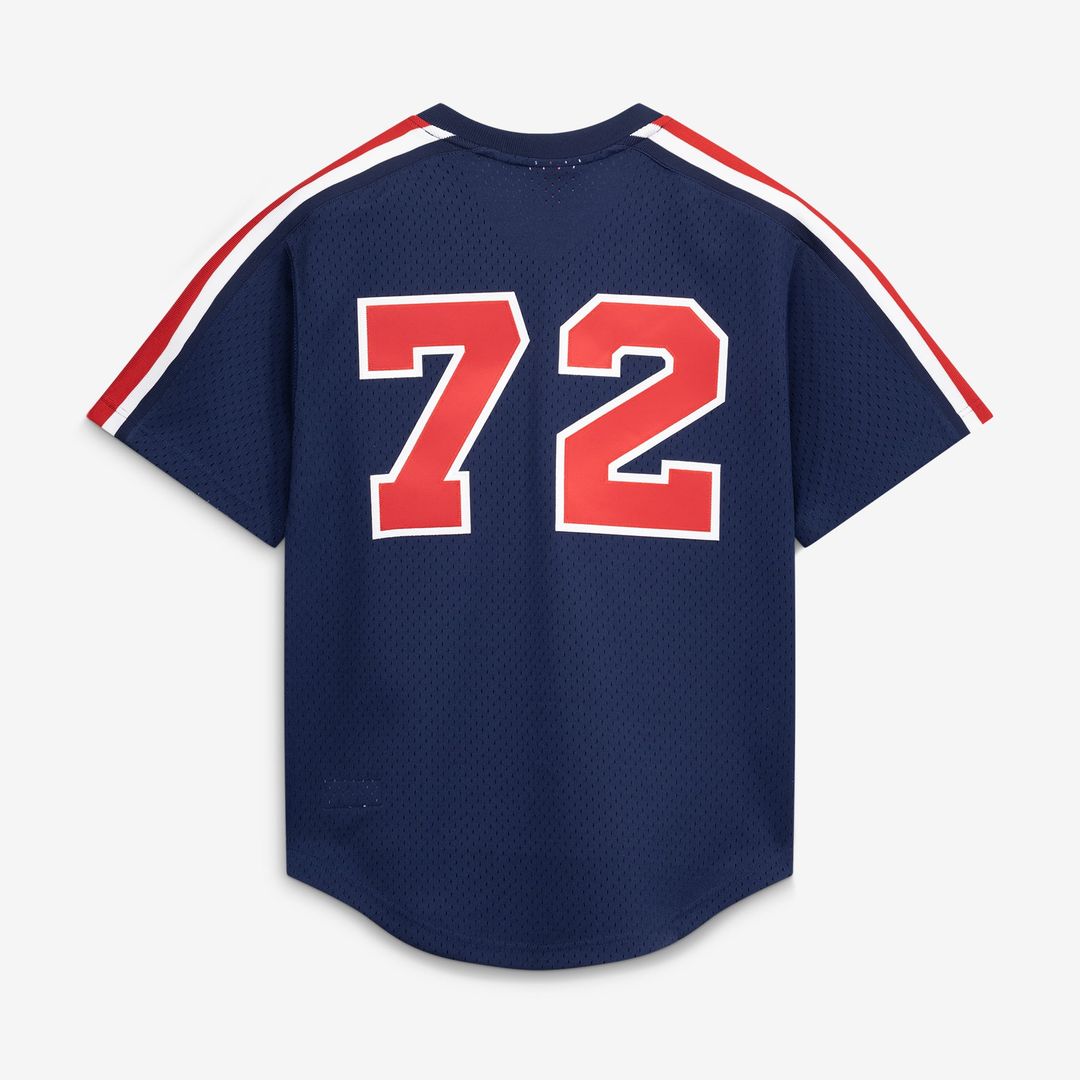 Men's Chicago White Sox Carlton Fisk Navy Batting Practice Jersey