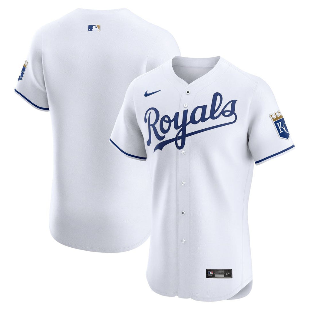 Men's Kansas City Royals Gray Road Premier Elite Patch Jersey
